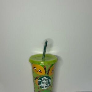 Starbucks Green Tumbler with Straw